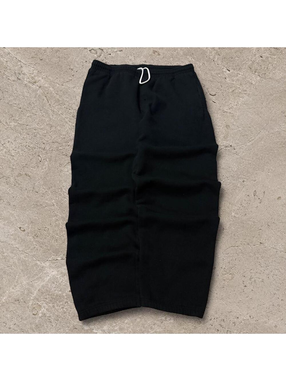 Fire Y2K vintage super baggy Wilson black cotton & polyester sweatpants